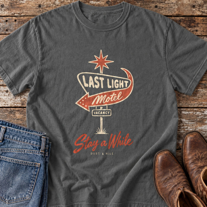 Last Light Motel T-Shirt in Pepper