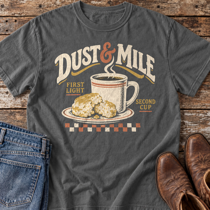 First Light, Second Cup T-Shirt in Pepper