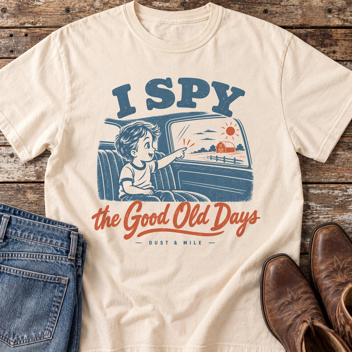 I Spy the Good Old Days T-Shirt in Ivory