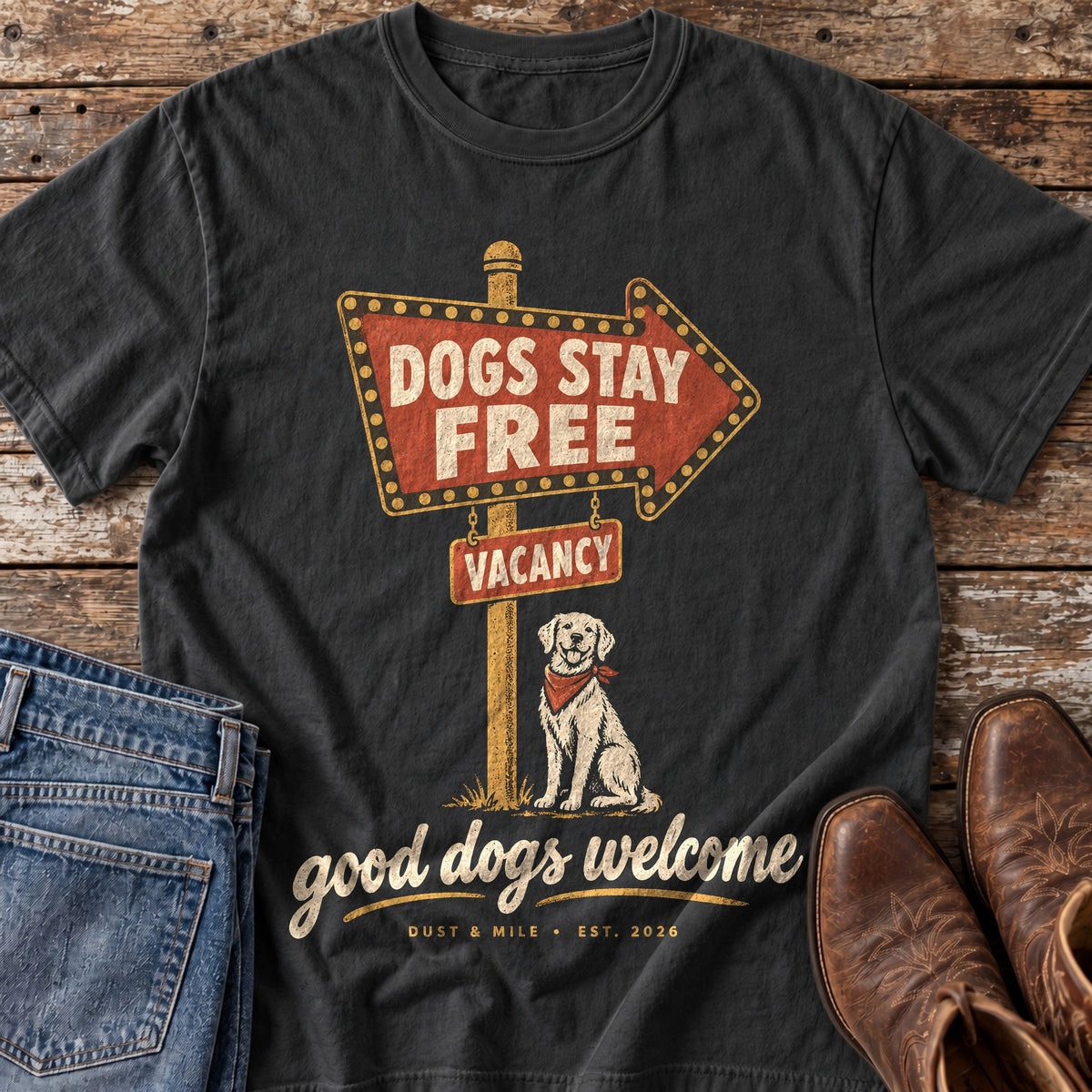 Dogs Stay Free T-Shirt