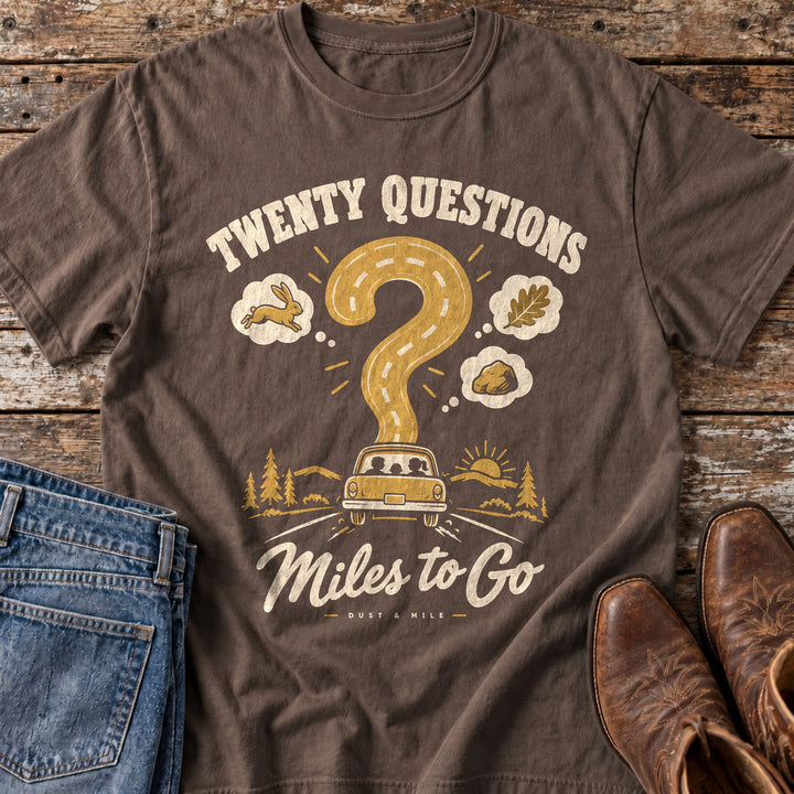 Twenty Questions Miles to Go T-Shirt in Espresso