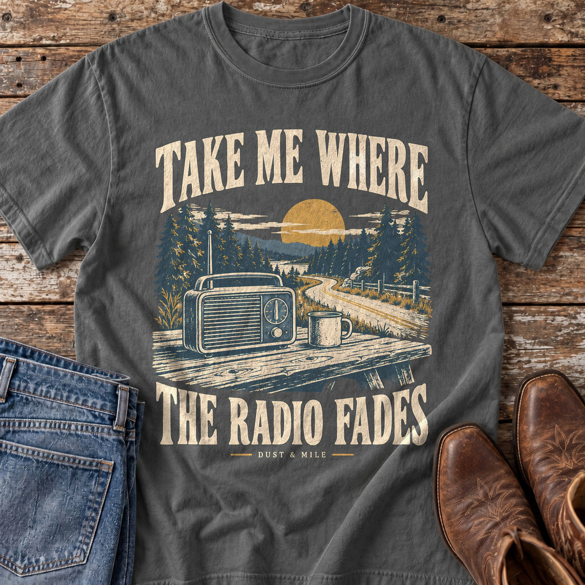 Take Me Where the Radio Fades T-Shirt
