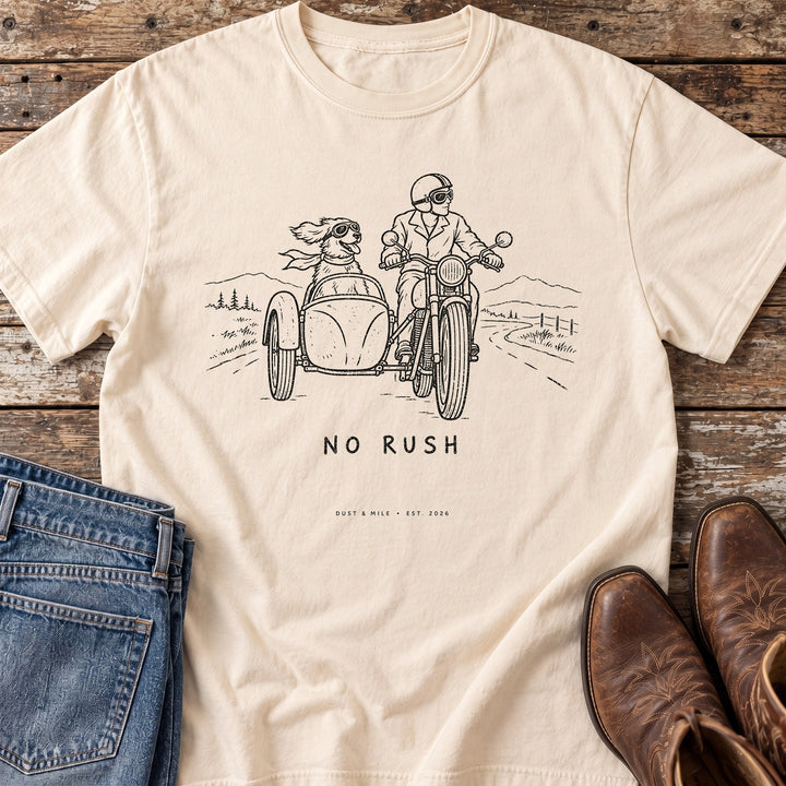No Rush Sidecar T-Shirt in Ivory