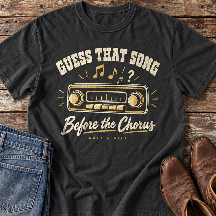 Guess That Song Before the Chorus T-Shirt in Black
