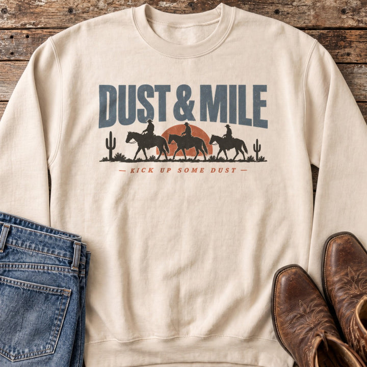 Kick Up Some Dust Riders Sweatshirt in Sand