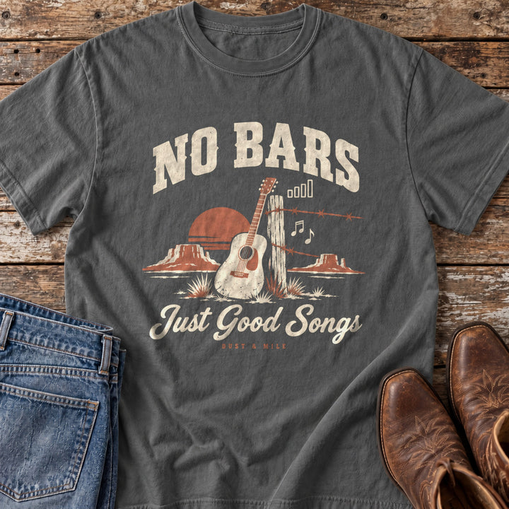 No Bars, Just Good Songs T-Shirt in Pepper