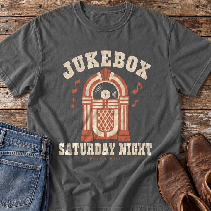 Jukebox Saturday Night T-Shirt in Pepper