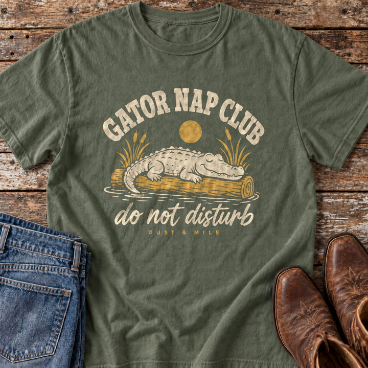 Gator Nap Club T-Shirt in Moss