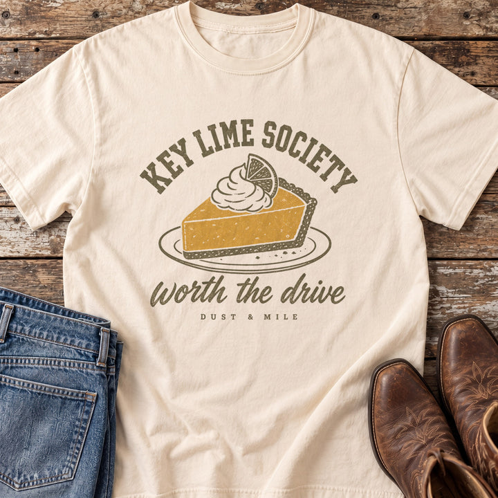 Key Lime Society T-Shirt in Ivory
