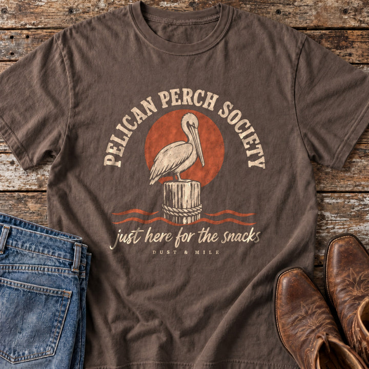 Pelican Perch Society T-Shirt in Espresso