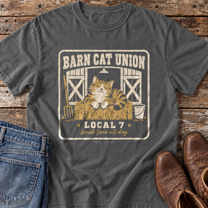 Barn Cat Union T-Shirt in Pepper