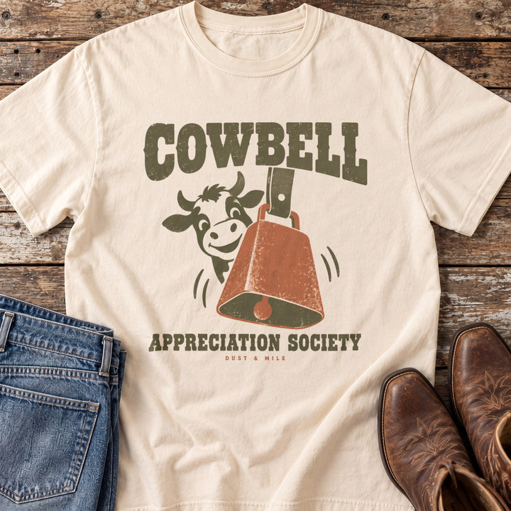 Cowbell Appreciation Society T-Shirt in Ivory