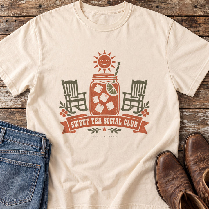 Sweet Tea Social Club T-Shirt in Ivory