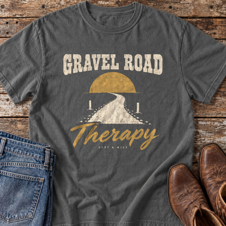 Gravel Road Therapy T-Shirt in Pepper