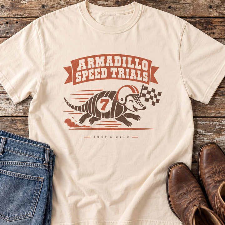 Armadillo Speed Trials T-Shirt in Ivory