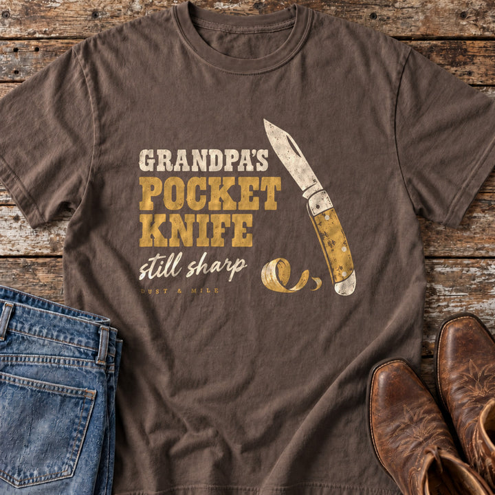 Grandpa's Pocketknife T-Shirt in Espresso