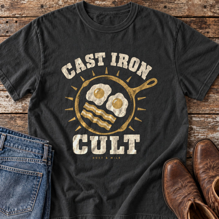 Cast Iron Cult T-Shirt in Black