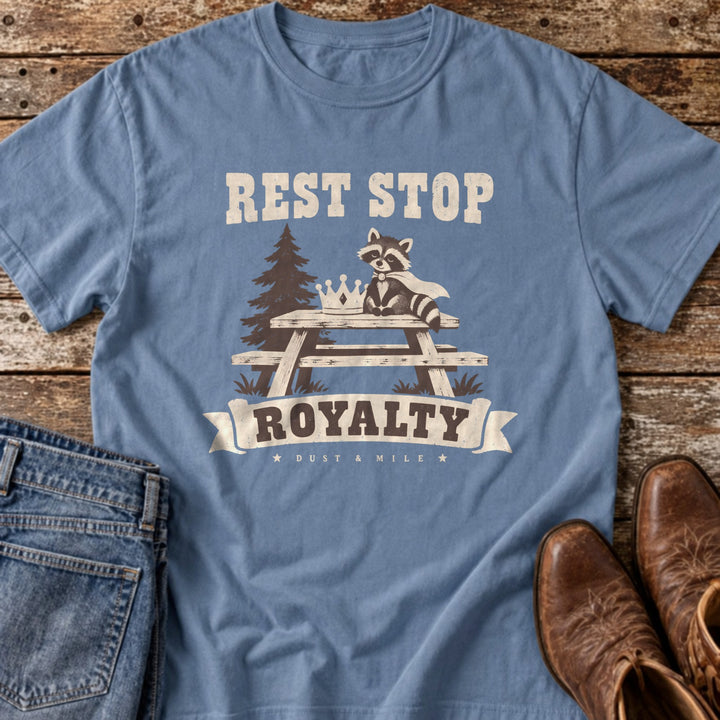 Rest Stop Royalty T-Shirt in Blue Jean