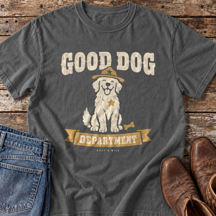 Good Dog Department T-Shirt in Pepper