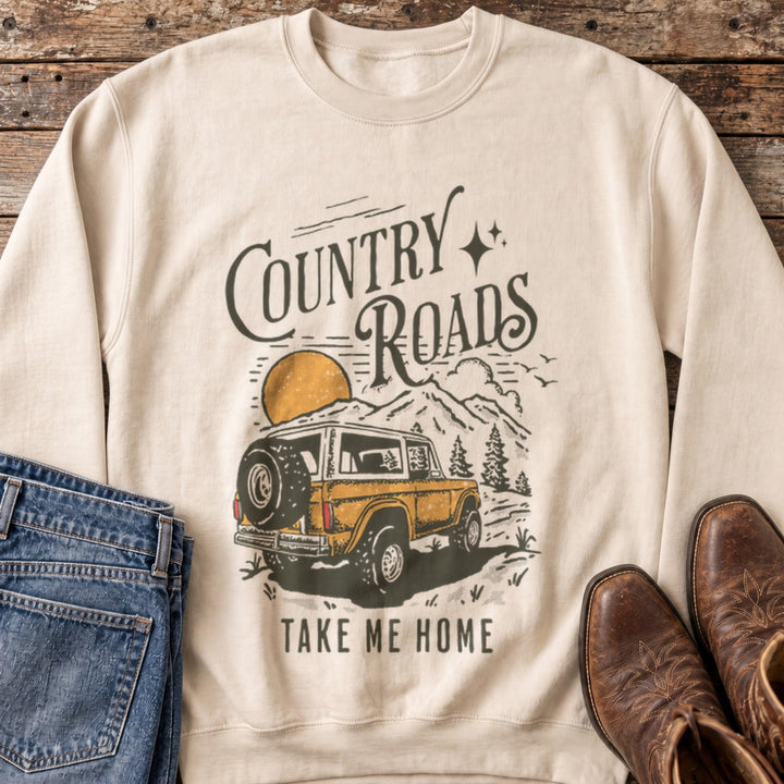 Country Roads Sweatshirt in Sand