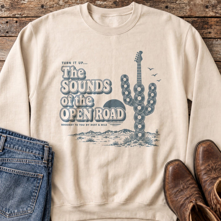 Sounds of the Open Road Sweatshirt in Sand