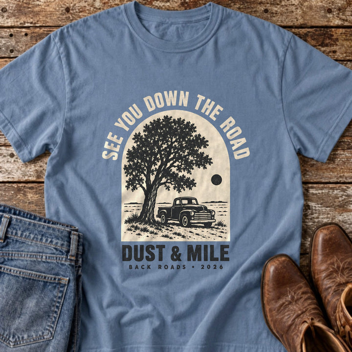 Back Roads Cottonwood T-Shirt in Blue Jean