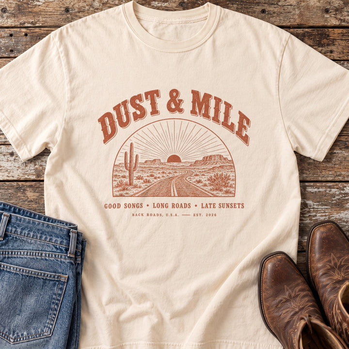 Desert Highway Arch T-Shirt in Ivory