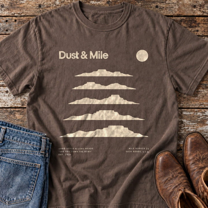 Mesa Lines T-Shirt in Espresso