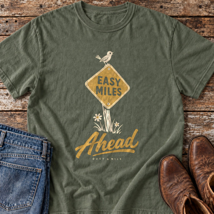 Easy Miles Ahead T-Shirt in Moss