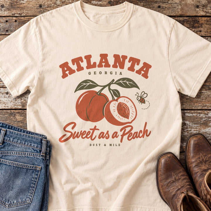 Atlanta Sweet as a Peach T-Shirt in Ivory