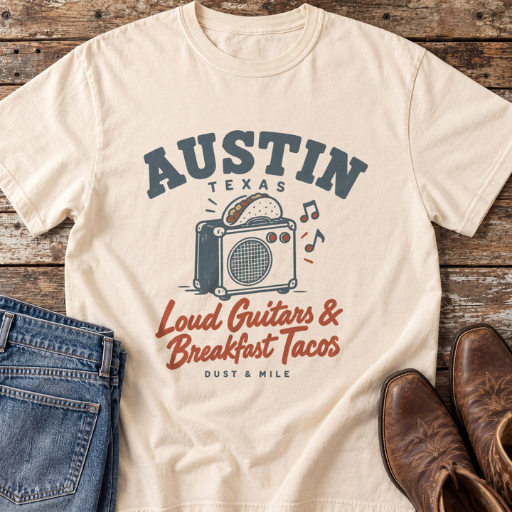Austin Breakfast Tacos T-Shirt in Ivory