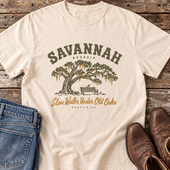 Savannah Old Oaks T-Shirt in Ivory