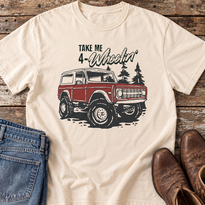 Take Me 4-Wheelin' T-Shirt in Ivory