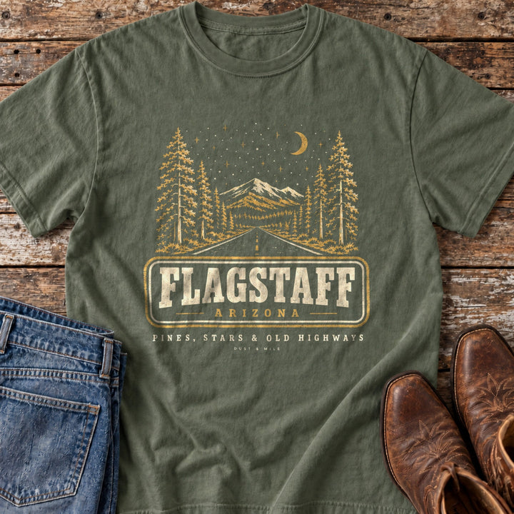 Flagstaff Old Highways T-Shirt in Moss