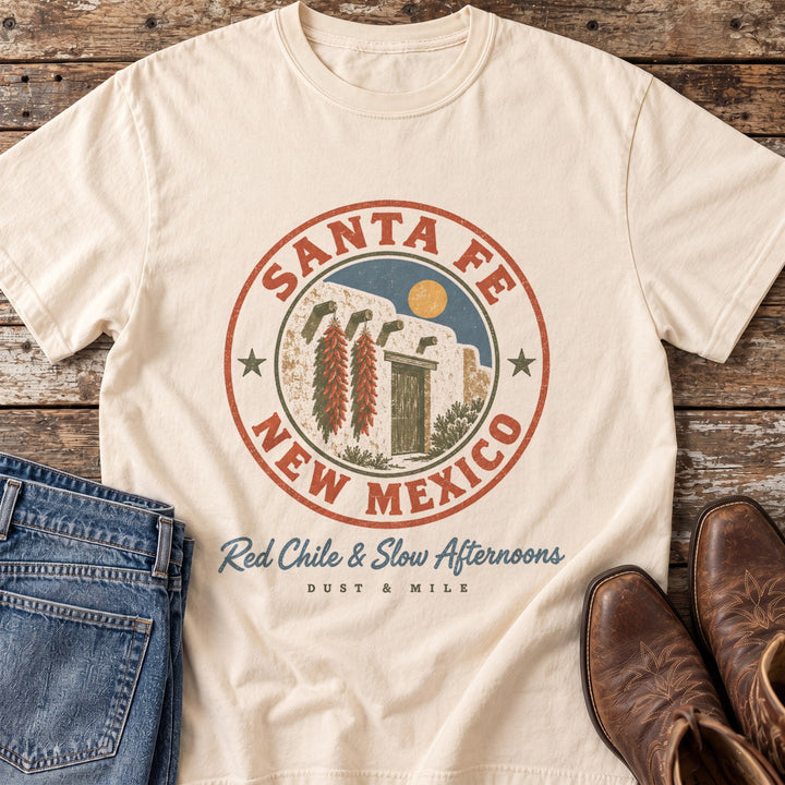 Santa Fe Red Chile T-Shirt in Ivory